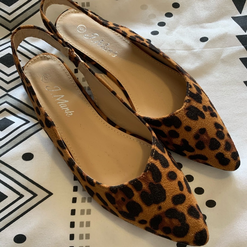 Size 6 leopard flats.